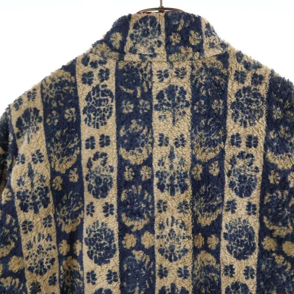 KAPITAL(キャピタル) JAVA-YABANE柄 ハーフボタン フリースクルーネック マルチカラー K2011LC106