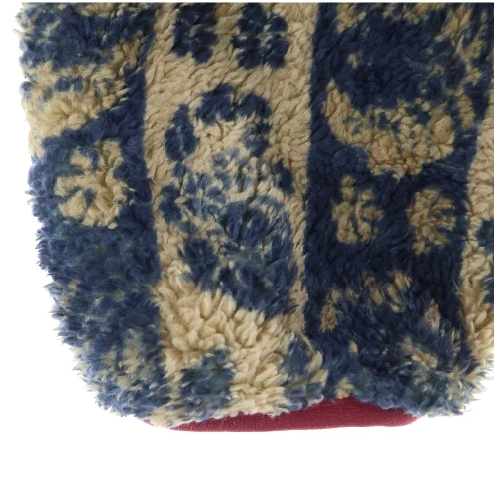 KAPITAL(キャピタル) JAVA-YABANE柄 ハーフボタン フリースクルーネック マルチカラー K2011LC106