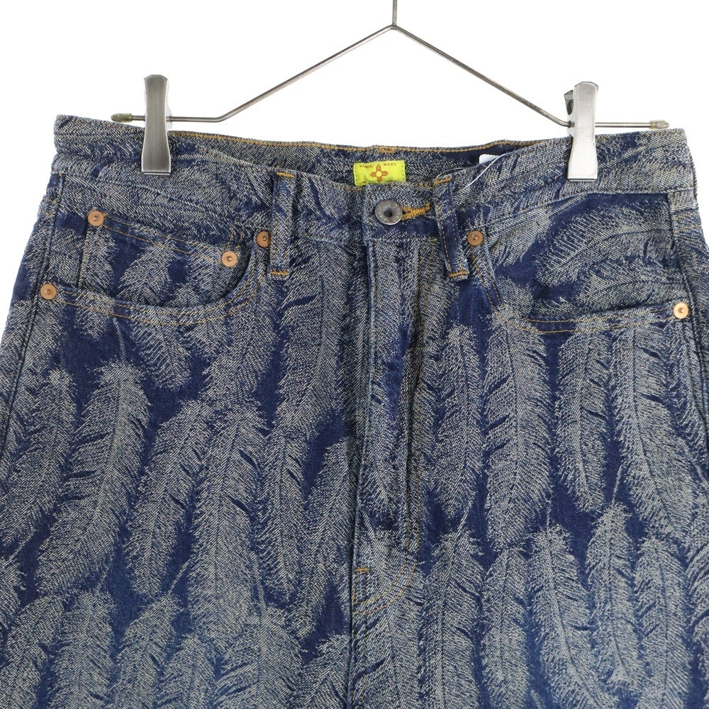 KAPITAL(キャピタル) 24SS Feather Denim Shorts フェザーデニム