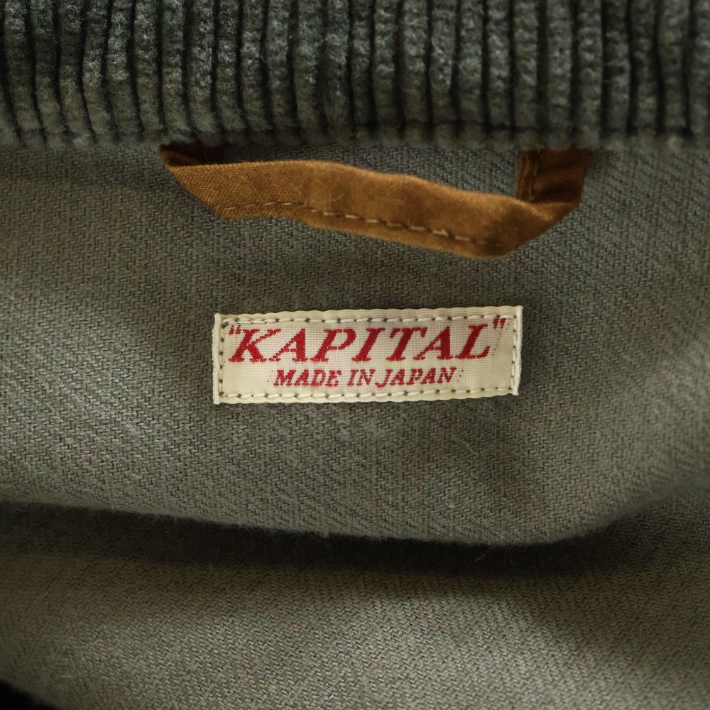 KAPITAL(キャピタル) 7W コーデュロイホスピタルJKT テーラードジャケット カーキ EK-807