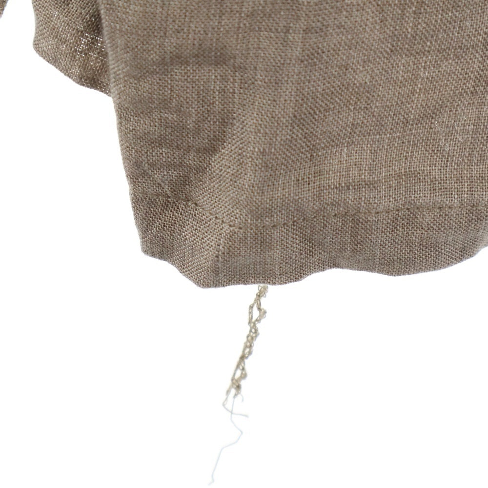 KAPITAL(キャピタル) リネン混 半纏長袖シャツ ブラウン K1806LS273