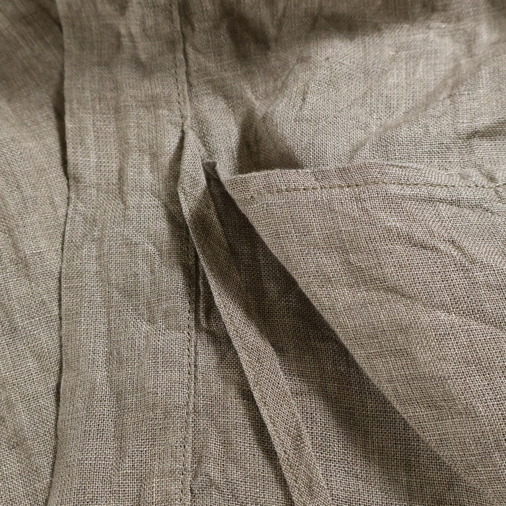 KAPITAL(キャピタル) リネン混 半纏長袖シャツ ブラウン K1806LS273