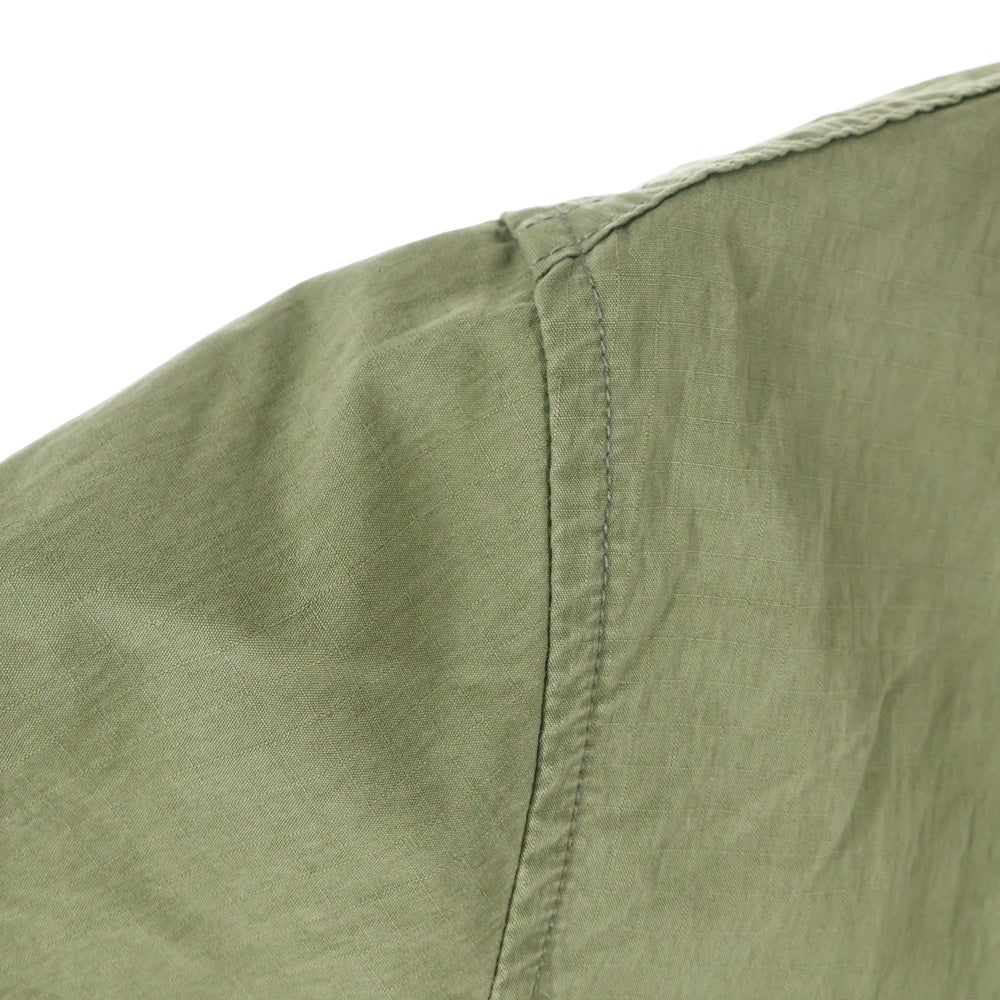 KAPITAL(キャピタル) リップストップ ホスピタルジャケット カーキ EK-594