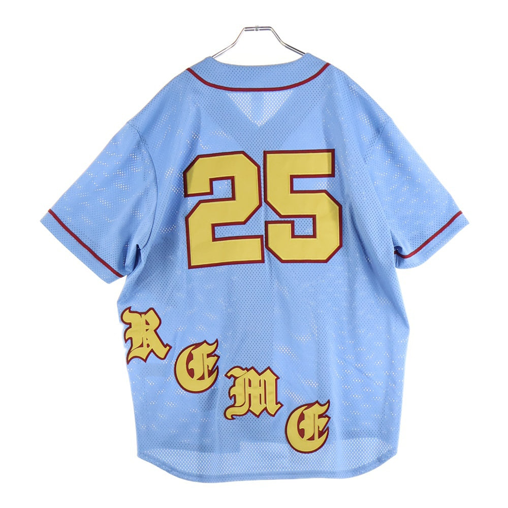 SUPREME(シュプリーム) 25SS Old English Baseball Jersey オールドイングリッシュロゴ ベースボールジャージ ブルー