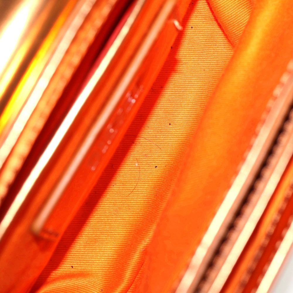 DIESEL(ディーゼル) 1DR Logo Bag 2way メタルプレート ショルダーバッグ オレンジ X08396ーPS202