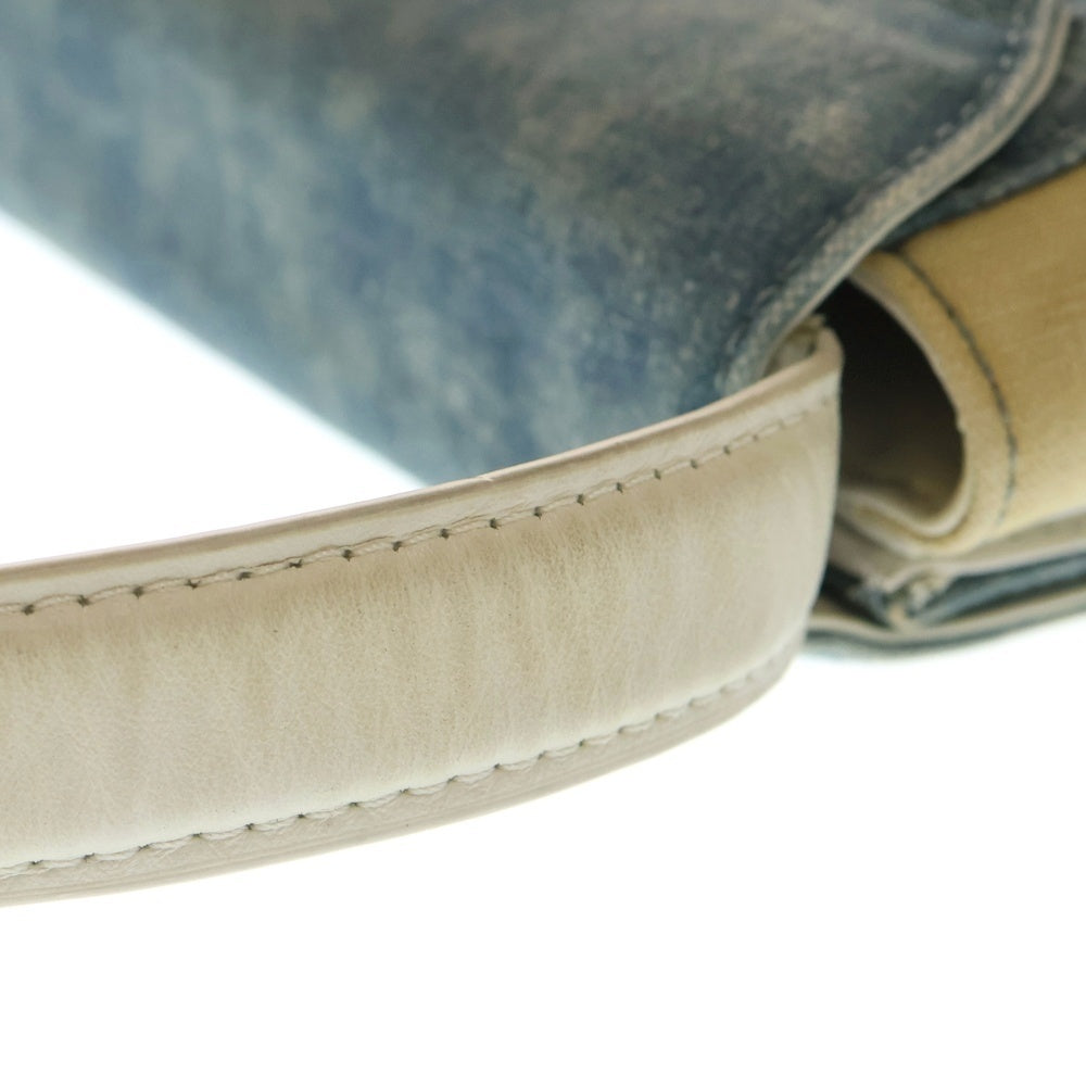 DIESEL(ディーゼル) 1DR Logo Bag 2way メタルプレート ショルダーバッグ インディゴ X08396ーPR422