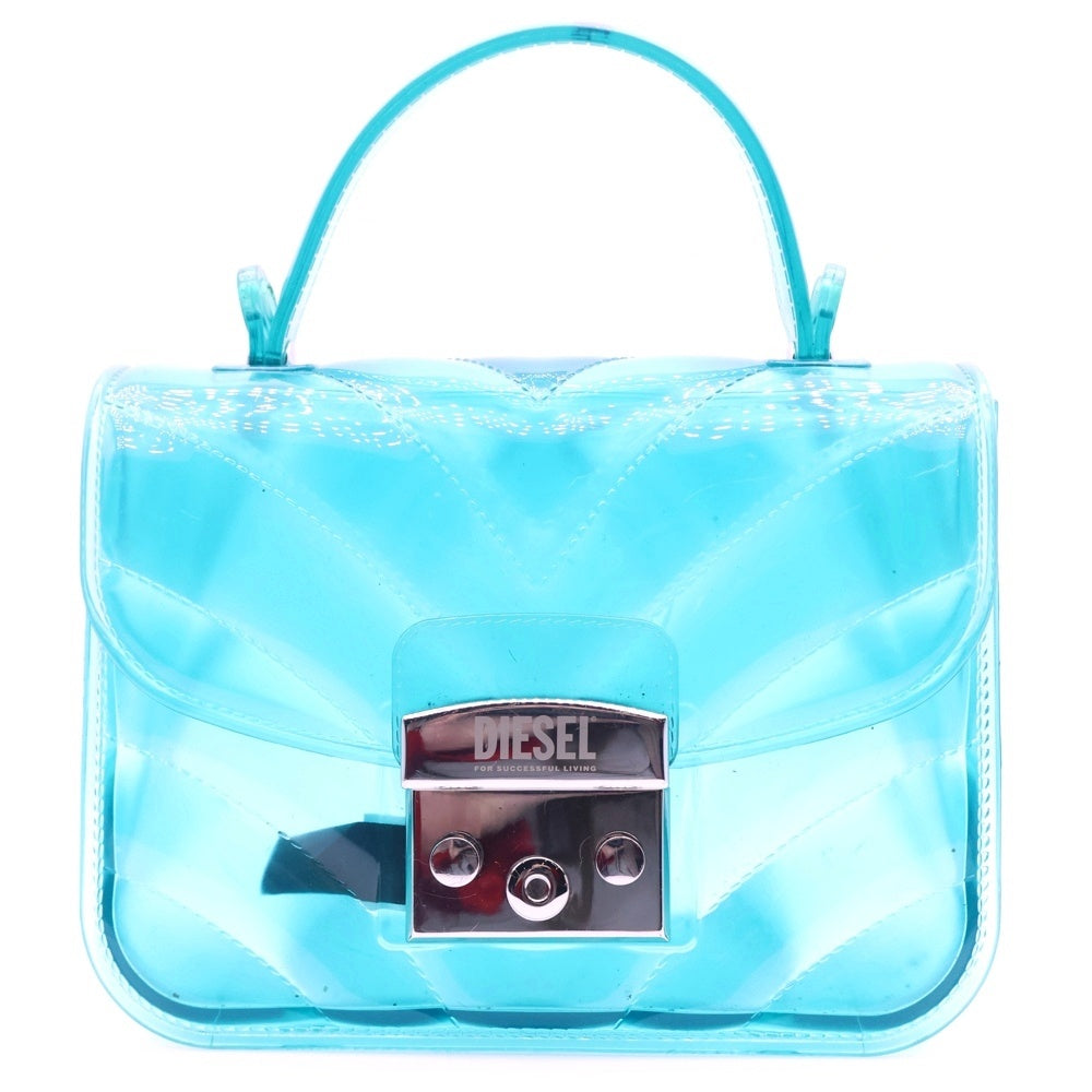 DIESEL(ディーゼル) SENS SASHA センズサーシャ クリア ショルダーバッグ ミニ ライトブルー