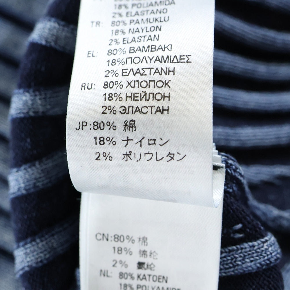 DIESEL(ディーゼル) M-ANCHOR Dフロントロゴ ダメージ加工 長袖ニット セーター コットン インディゴ A05768 レディース