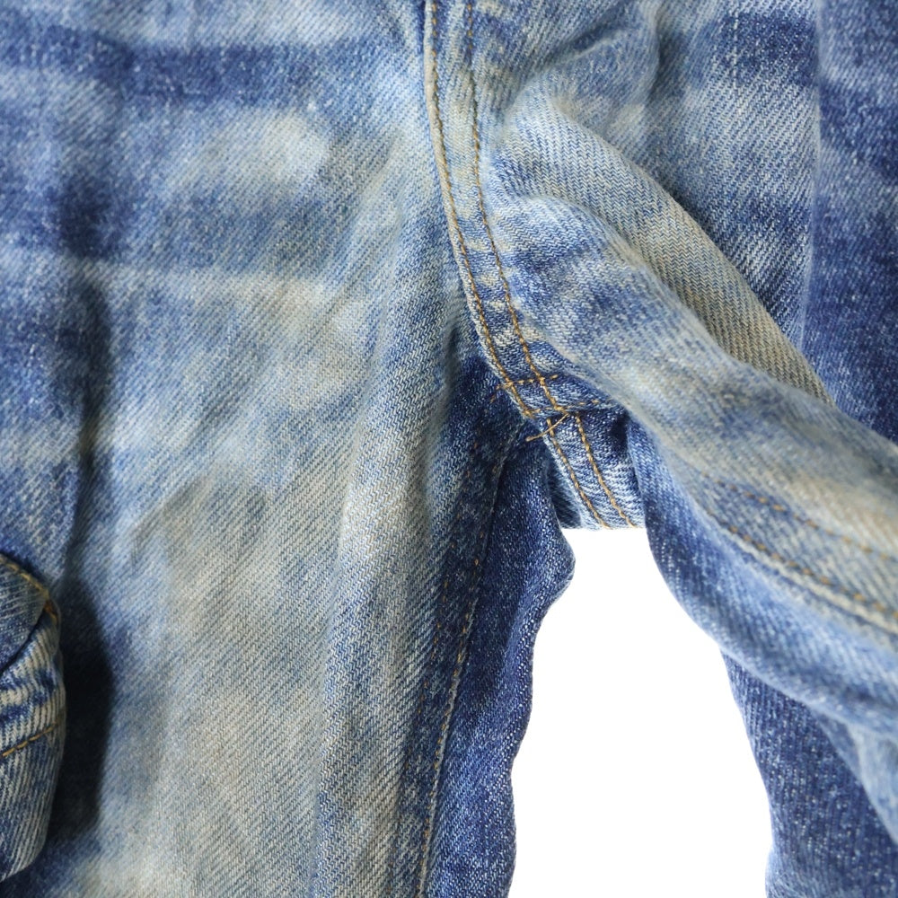 DIESEL(ディーゼル) D-GIAPPO-CARGO-DD ダメージ加工 ボタンフライ フレアカーゴパンツ インディゴ A17717 0DBCW レディース