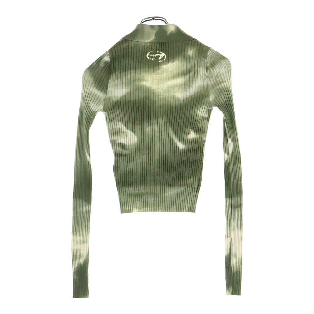 DIESEL(ディーゼル) 24SS M-BRIANA カモフラージュニット トップス 長袖 グリーン A12401 レディース
