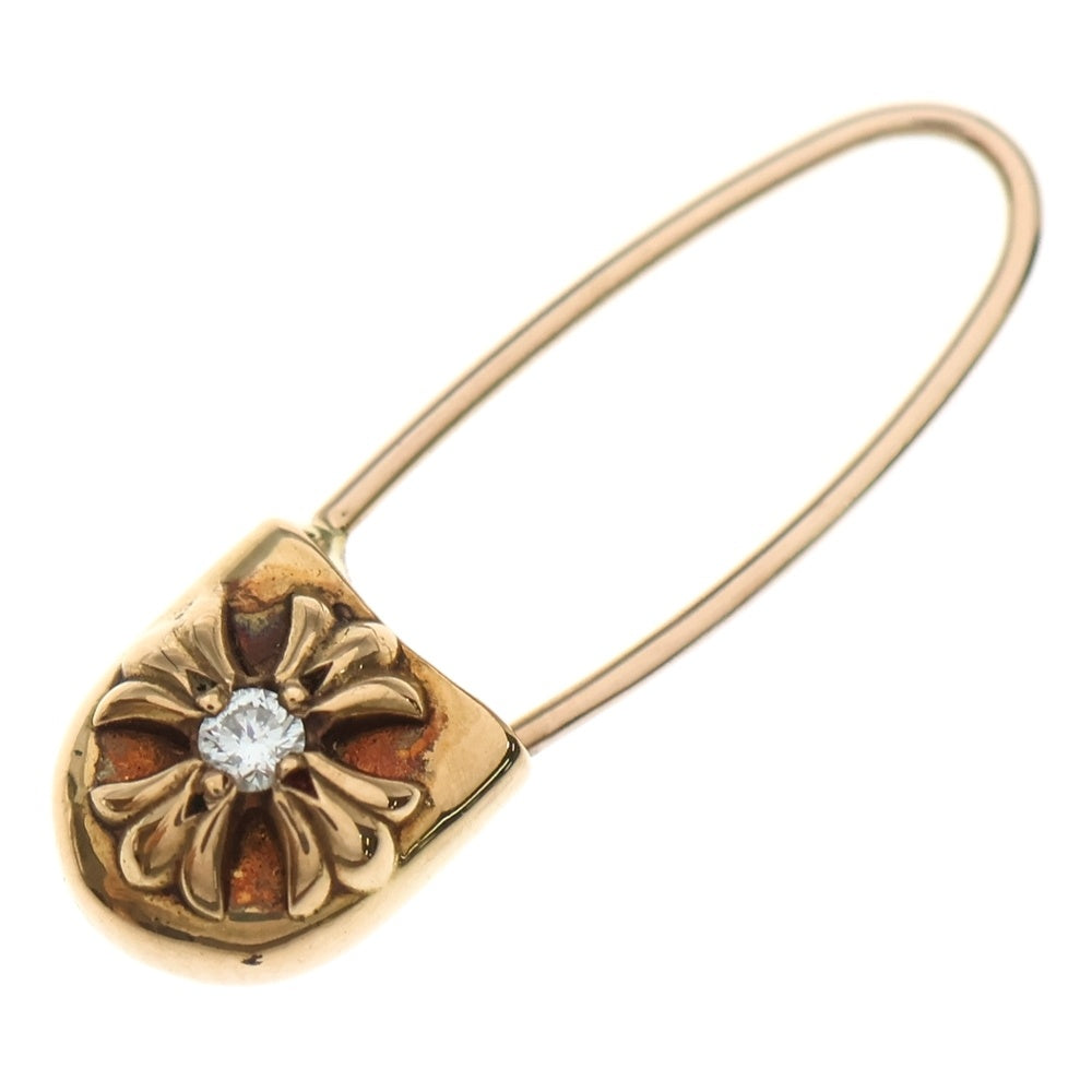 CHROME HEARTS(クロムハーツ) 22K SAFETY PIN CH PLS 1DIA 1ダイヤ セーフティーピン ピアス ゴールド