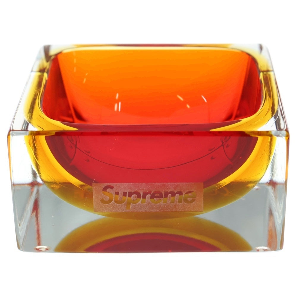 SUPREME(シュプリーム) 24AW ×Murano Ashtray Clear ムラーノ アッシュトレイ 小物入れ レッド ■