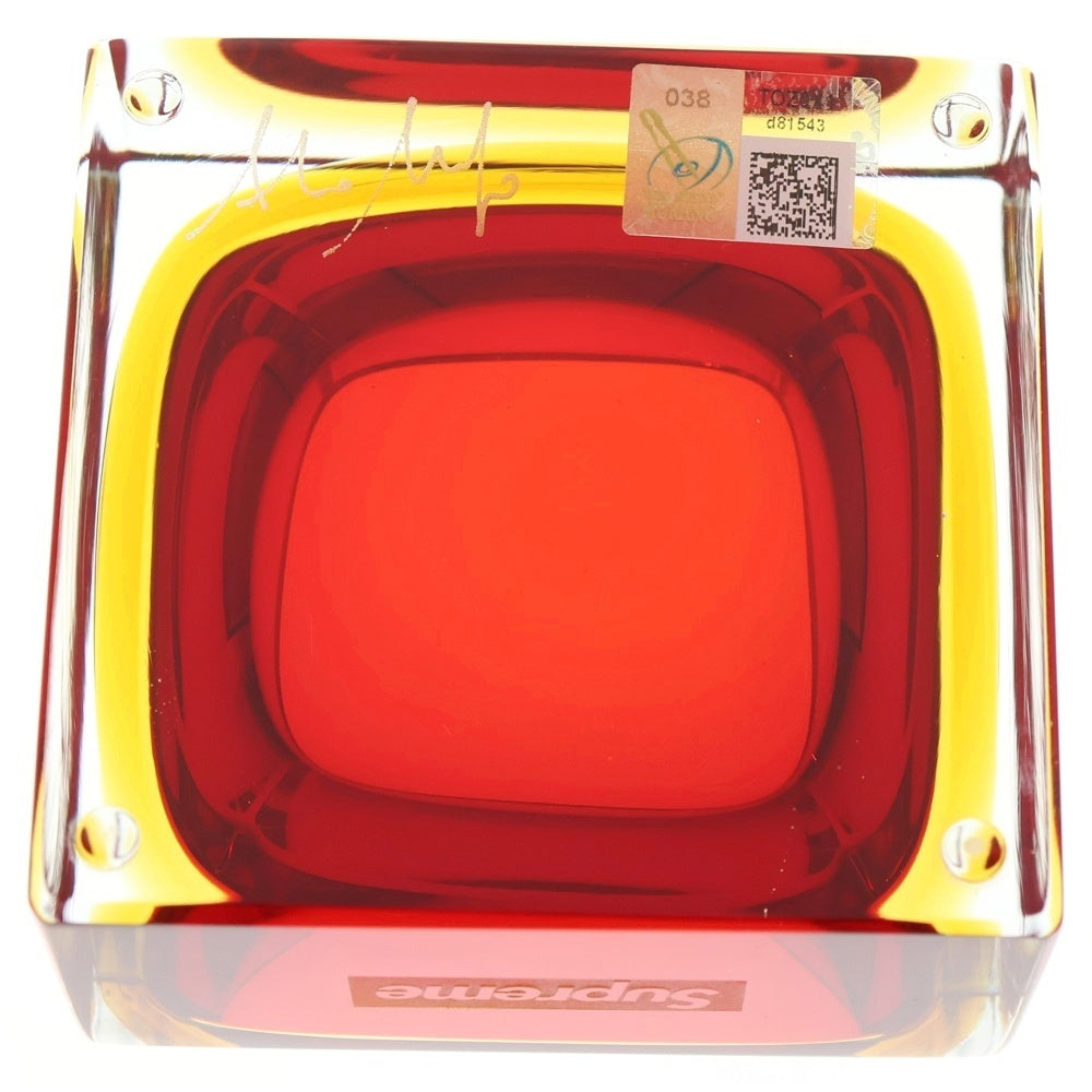 SUPREME(シュプリーム) 24AW ×Murano Ashtray Clear ムラーノ アッシュトレイ 小物入れ レッド ■