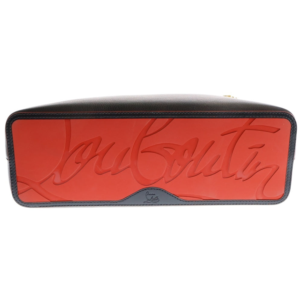 CHRISTIAN LOUBOUTIN(クリスチャンルブタン) Cabata カバタ スタッズ付きレザートートバッグ ハンドバッグ ブラック/ゴールド