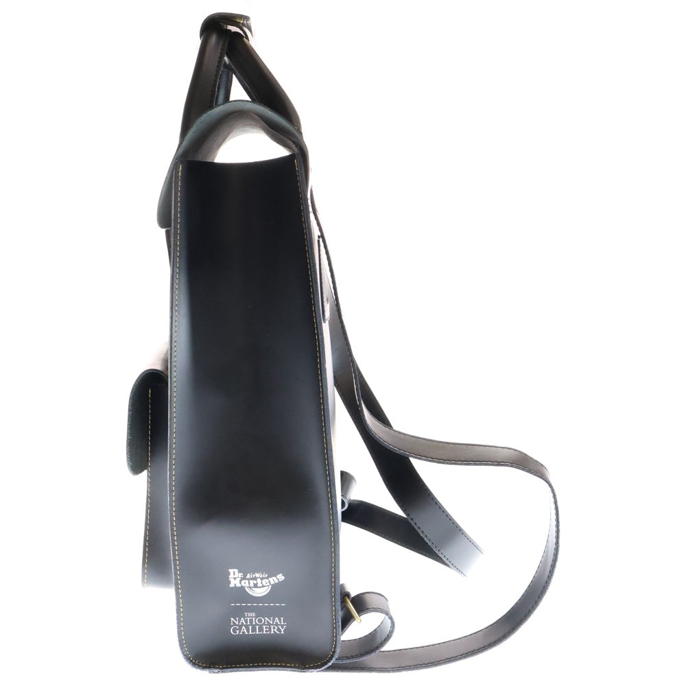 Dr.Martens(ドクターマーチン) ×THE NATIONAL GALLERY ナタリーギャラリー 総柄デザイン レザーバックパック リュック ブラック/マルチ AB065101
