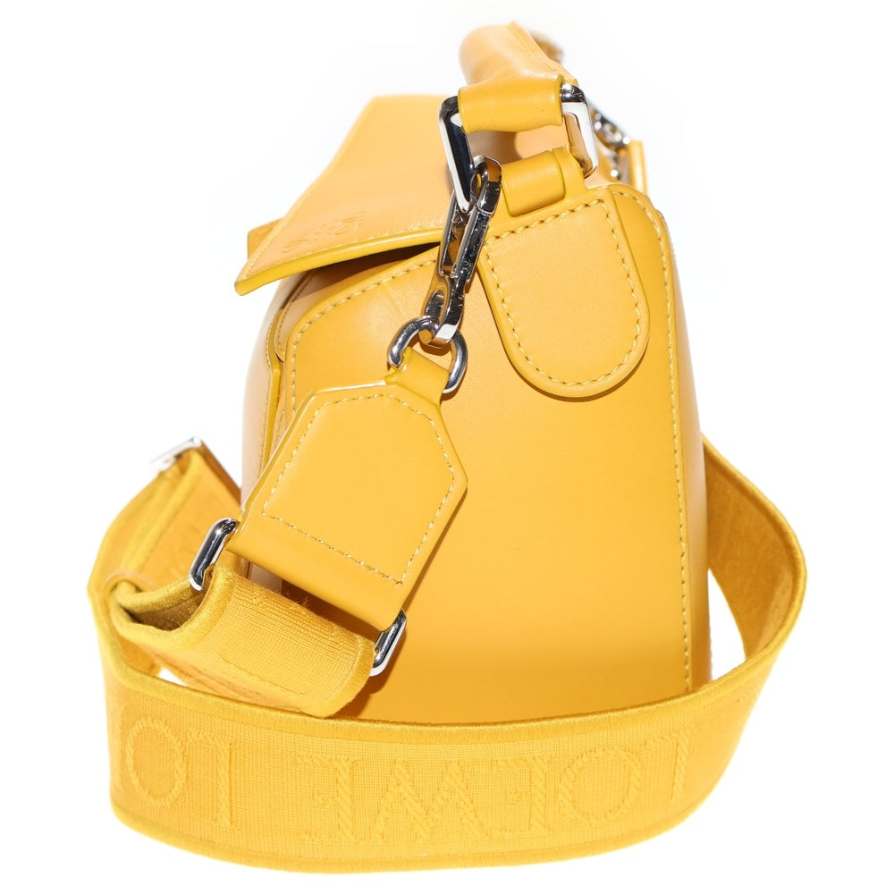LOEWE(ロエベ) パズルエッジ レザーショルダーバッグ スモール マスタード