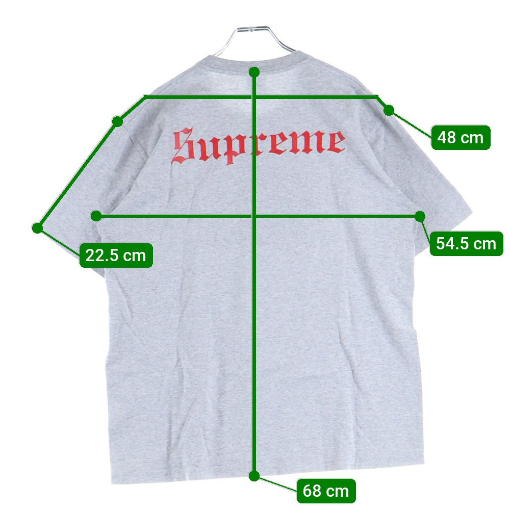 SUPREME(シュプリーム) 24AW Snow White Tee スノーホワイト 白雪姫プリント クルーネック 半袖Tシャツ カットソー グレー