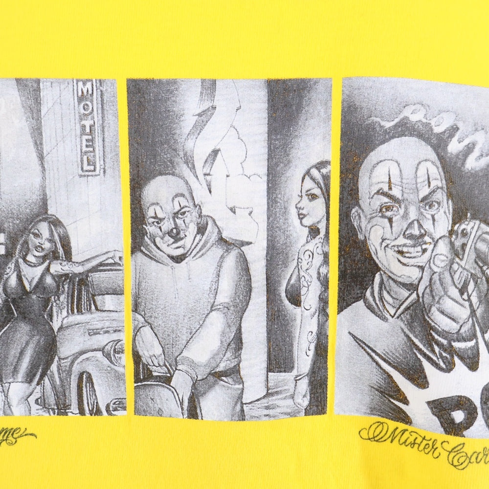 SUPREME(シュプリーム) 24AW Mister Cartoon Pow Tee ミスターカートゥーン ポウ プリント半袖Tシャツ カットソー イエロー