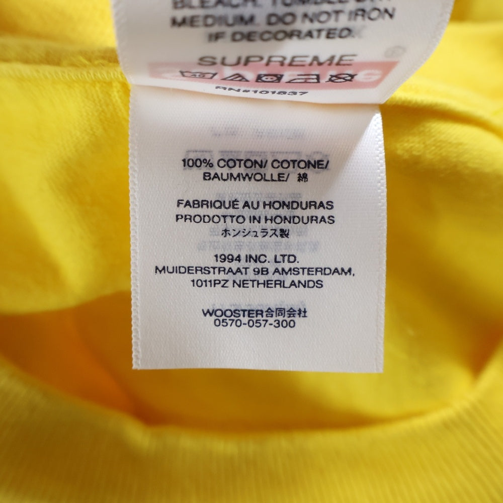 SUPREME(シュプリーム) 24AW Mister Cartoon Pow Tee ミスターカートゥーン ポウ プリント半袖Tシャツ カットソー イエロー