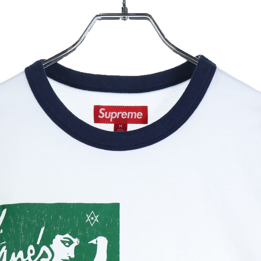 SUPREME(シュプリーム) 24AW Jane's Addiction Ringer Tee ジョーンズアディクション リンガー半袖Tシャツ カットソー ホワイト