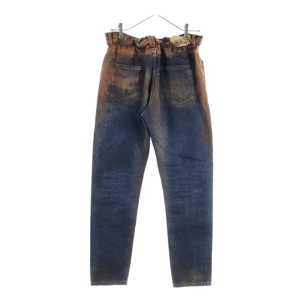 OFF-WHITE(オフホワイト) ブリーチ加工 イージースリムデニムパンツ トラウザー マルチカラー OMYA005E19C30045