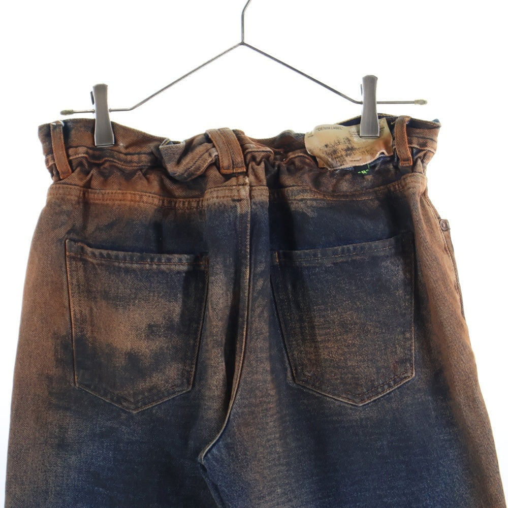 OFF-WHITE(オフホワイト) ブリーチ加工 イージースリムデニムパンツ トラウザー マルチカラー OMYA005E19C30045