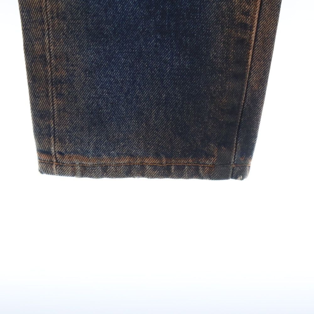 OFF-WHITE(オフホワイト) ブリーチ加工 イージースリムデニムパンツ トラウザー マルチカラー OMYA005E19C30045