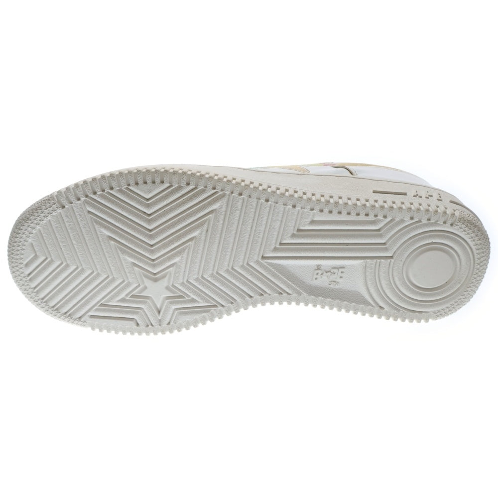 A BATHING APE(アベイシングエイプ) BAPESTA ベイプスタ ローカットスニーカー ホワイト/マルチ US9/27cm