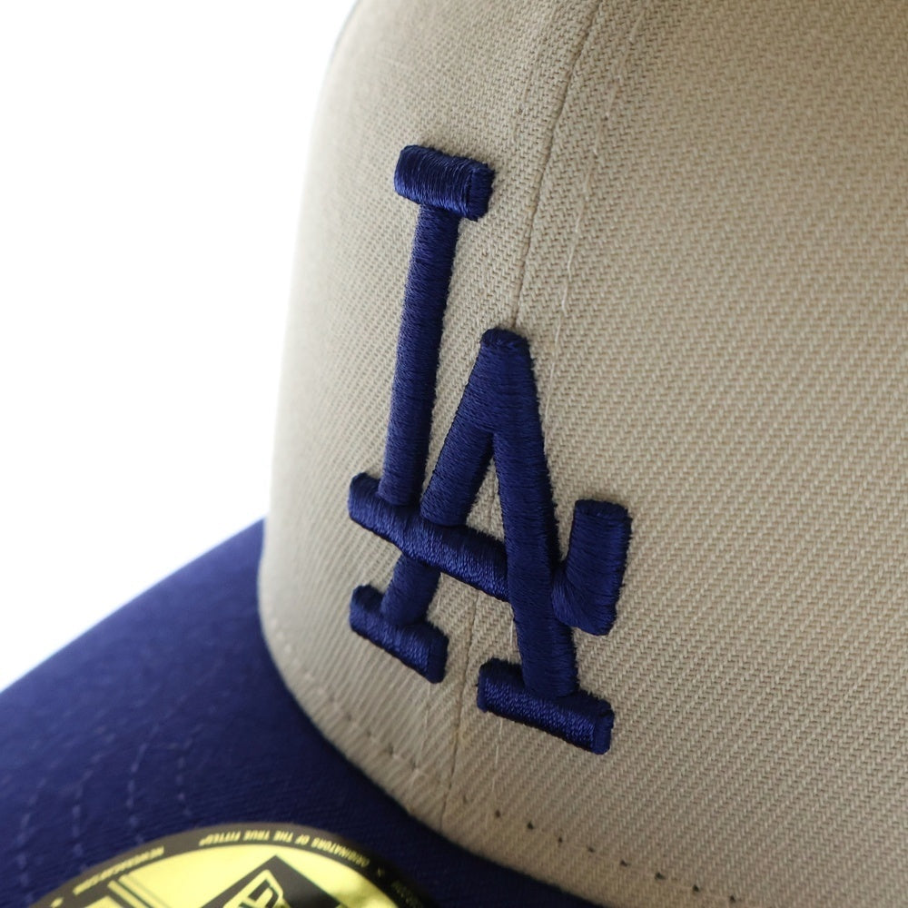 NEW ERA(ニューエラ) PC 59FIFTY STONE 2-TONE ロサンゼルスドジャース バイカーベースボールキャップ クリーム/ブルー 14521873