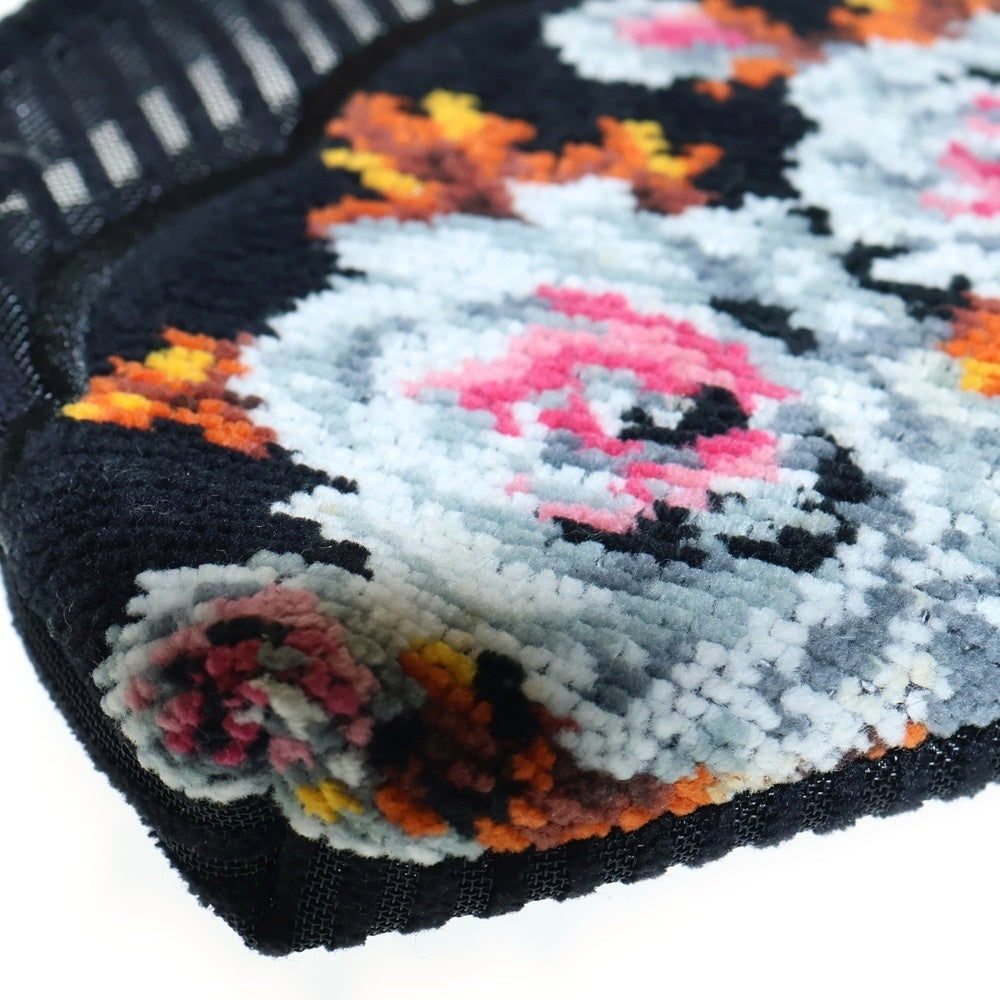 FEILER(フェイラー) 花柄 ポーチ レディース ブラック