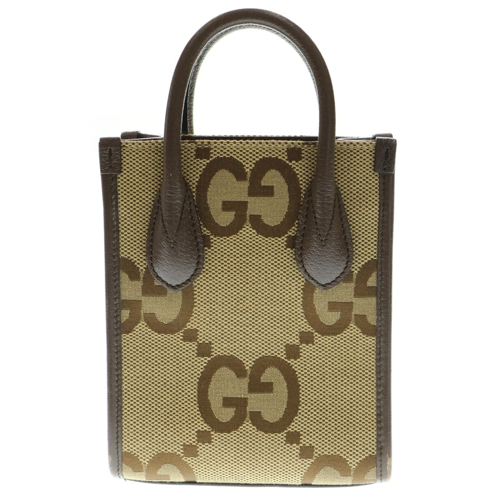 GUCCI(グッチ) ジャンボGG 2WAY ハンドバッグ ショルダーバッグ ブラウン 699406