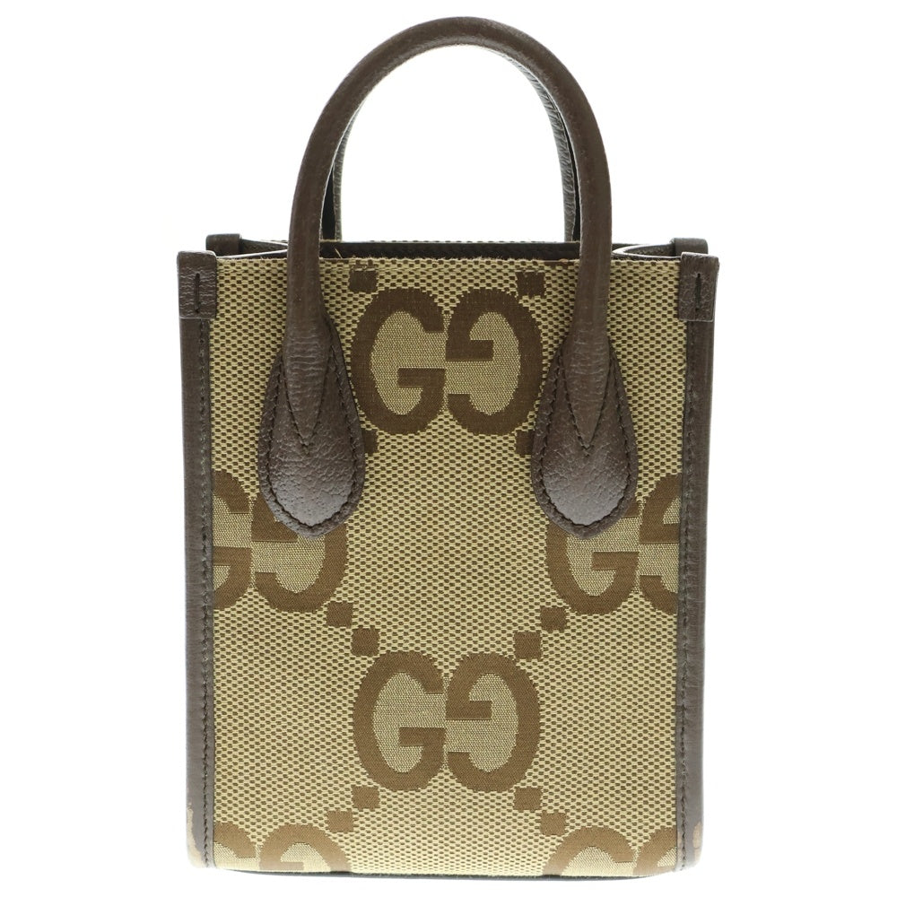 GUCCI(グッチ) ジャンボGG 2WAY ハンドバッグ ショルダーバッグ ブラウン 699406