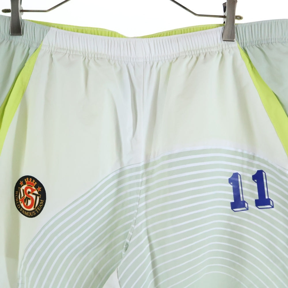 SUPREME(シュプリーム) 24AW S Logo Track Pants Sロゴ トラックパンツ ナイロン ロングパンツ ホワイト/イエロー