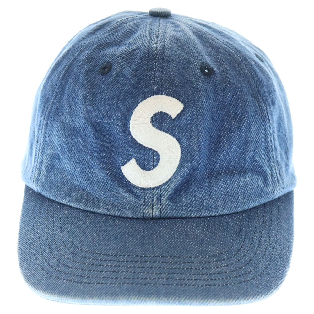 SUPREME(シュプリーム) 24AW Pigment S Logo 6-Panel ピグメント Sロゴ 6パネルキャップ インディゴ