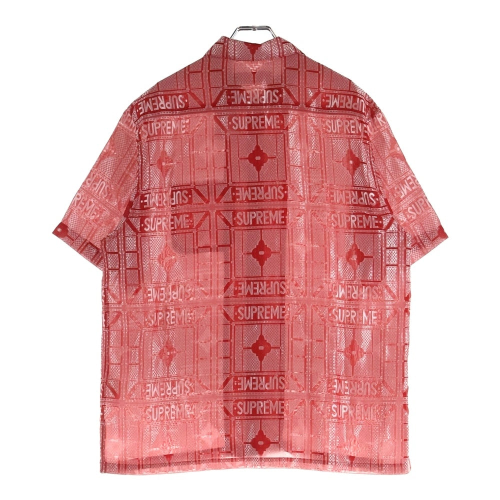 SUPREME(シュプリーム) Tray Jacquard S/S Shirt トレイジャカード 半袖シャツ レッド