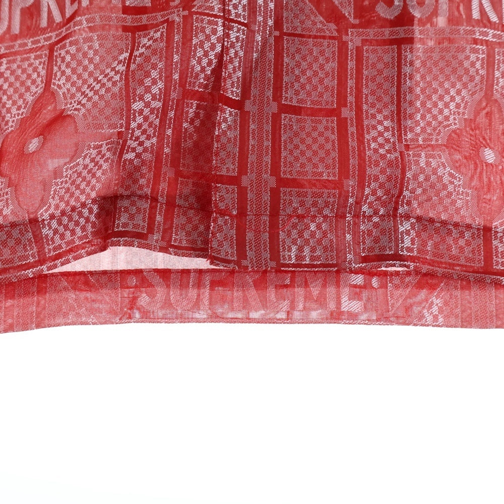 SUPREME(シュプリーム) Tray Jacquard S/S Shirt トレイジャカード 半袖シャツ レッド