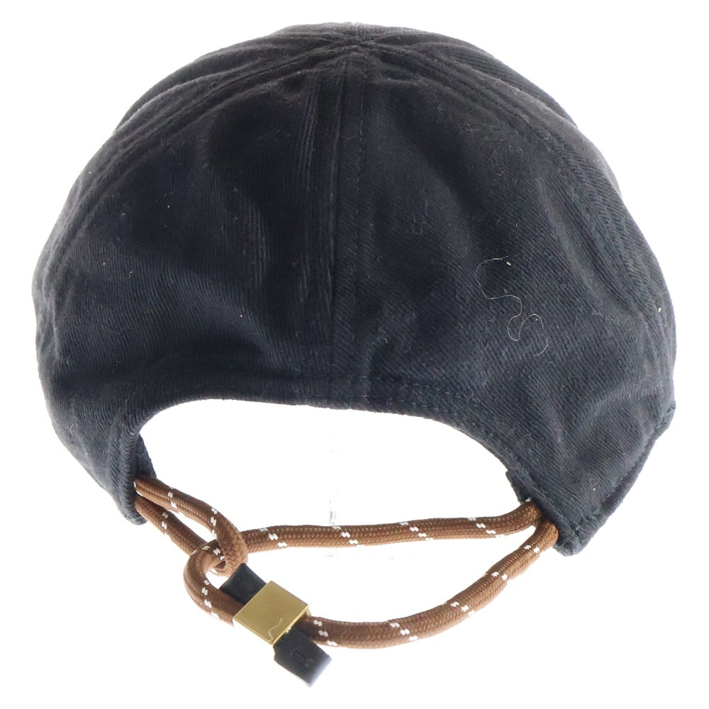 miumiu(ミュウミュウ) ロゴ刺繍 ベースボールキャップ ブラック 5HC369