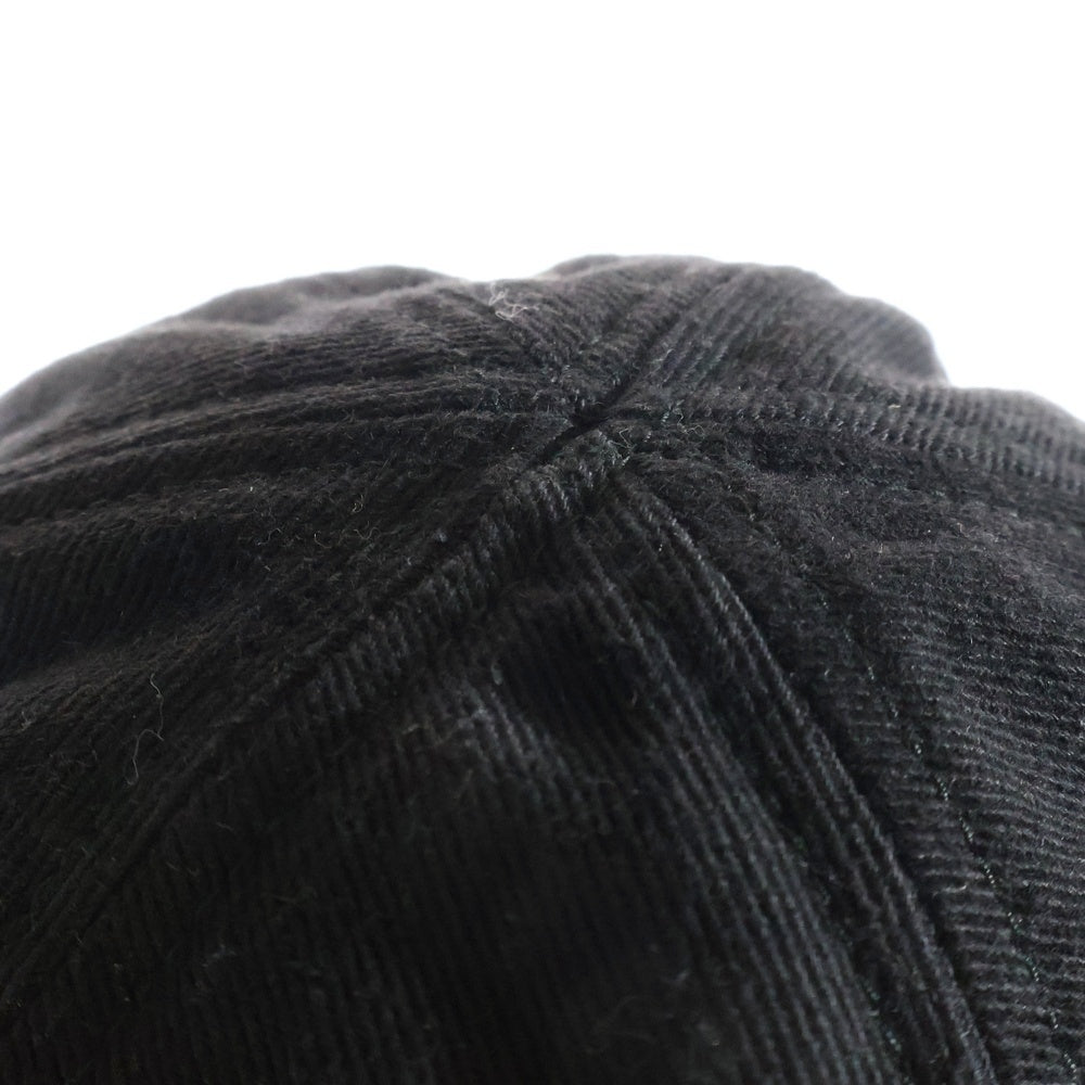 miumiu(ミュウミュウ) ロゴ刺繍 ベースボールキャップ ブラック 5HC369