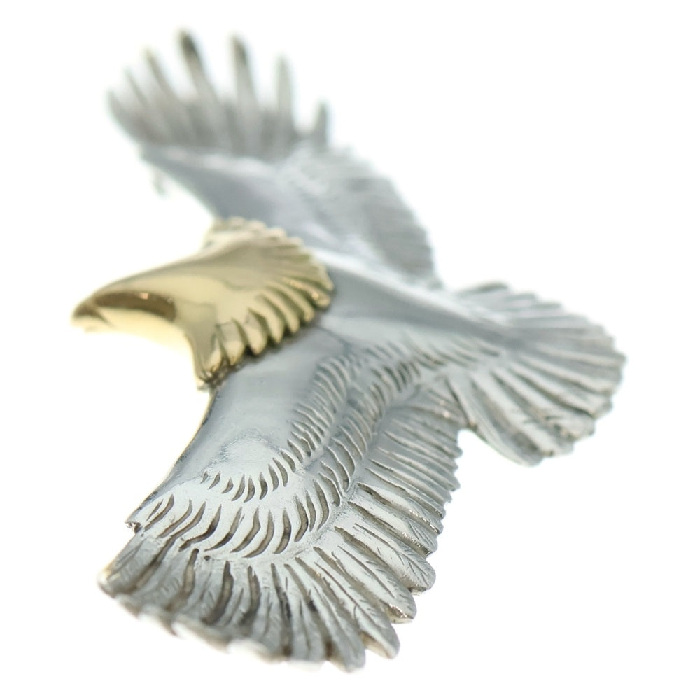 TADY & KING(タディアンドキング) K18 大イーグル頭金 ネックレストップ シルバー/ゴールド