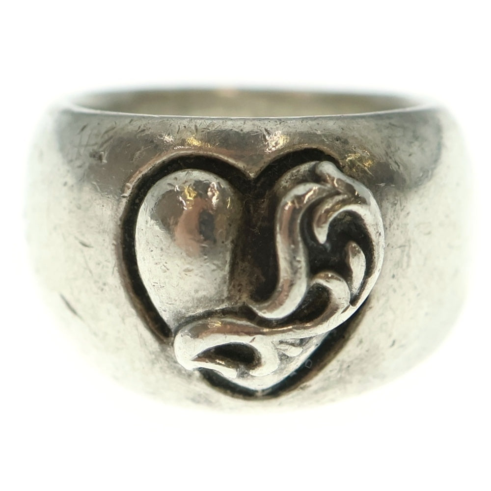CHROME HEARTS(クロムハーツ) HEART IN BAND ハートインバンドリング シルバー