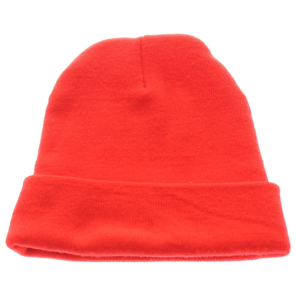CHROME HEARTS(クロムハーツ) WATCH CAP ワッチキャップ ロゴ刺繍ビーニー ニットキャップ 帽子 レッド