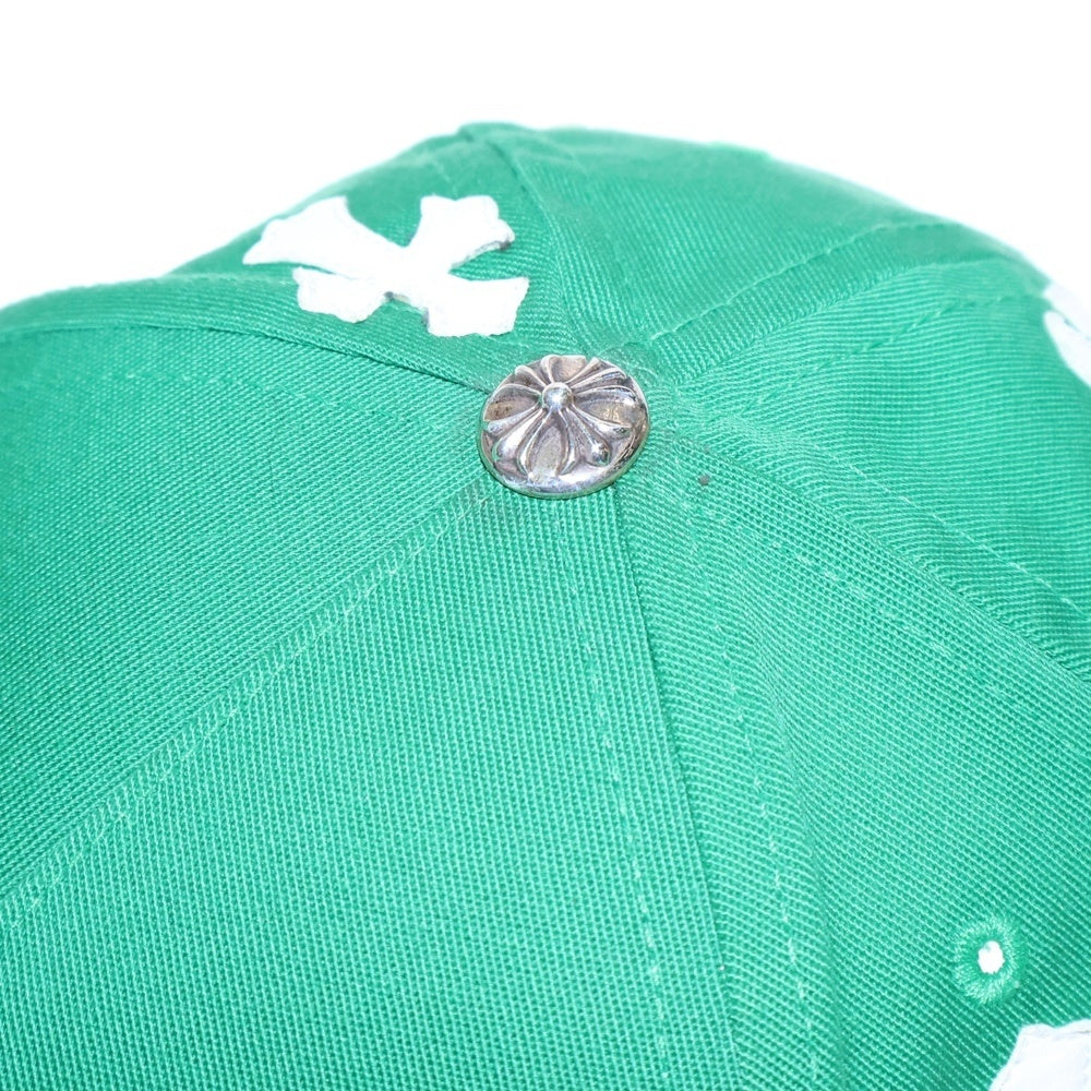 CHROME HEARTS(クロムハーツ) Trucker Cap クロスパッチ CH刺繍 トラッカーキャップ 帽子 グリーン/ホワイト