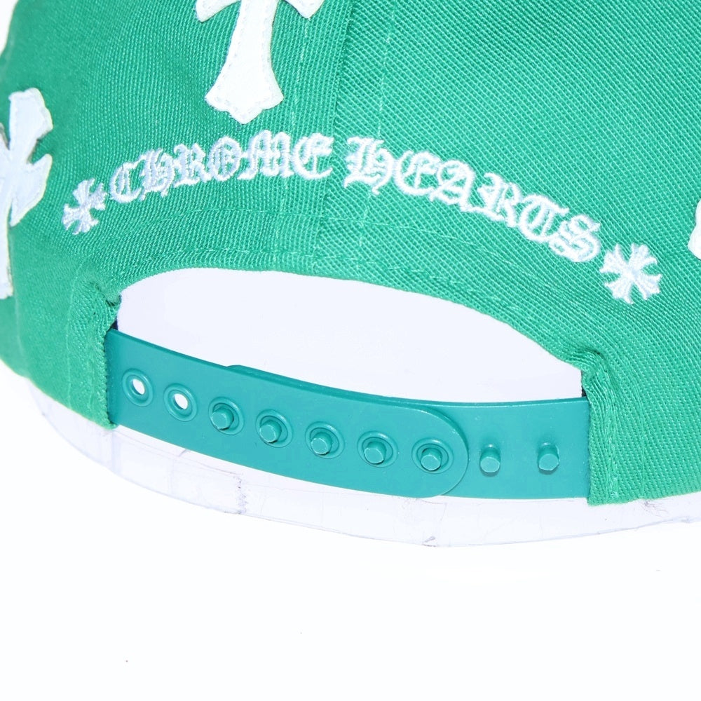 CHROME HEARTS(クロムハーツ) Trucker Cap クロスパッチ CH刺繍 トラッカーキャップ 帽子 グリーン/ホワイト