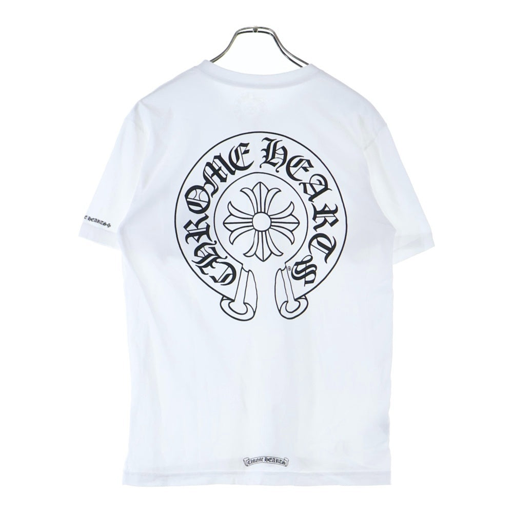 CHROME HEARTS(クロムハーツ) HORSESHOE S/S TEE ホースシュープリント 半袖Tシャツ カットソー ホワイト