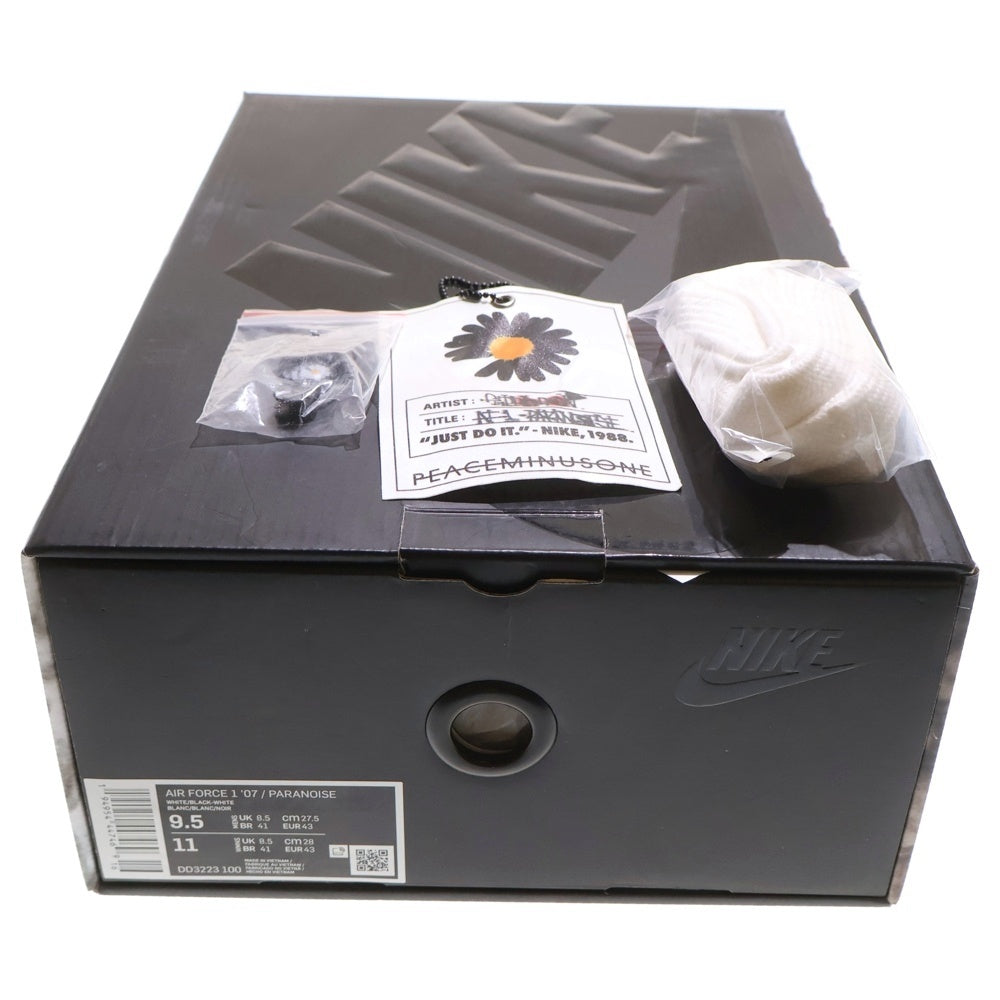NIKE(ナイキ) ×PEACEMINUSONE AIR FORCE1 07 PARANOISE DD3223-100 ピースマイナスワン エアフォース1 07 パラノイズ ローカットスニーカー ホワイト US9.5/27.5cm