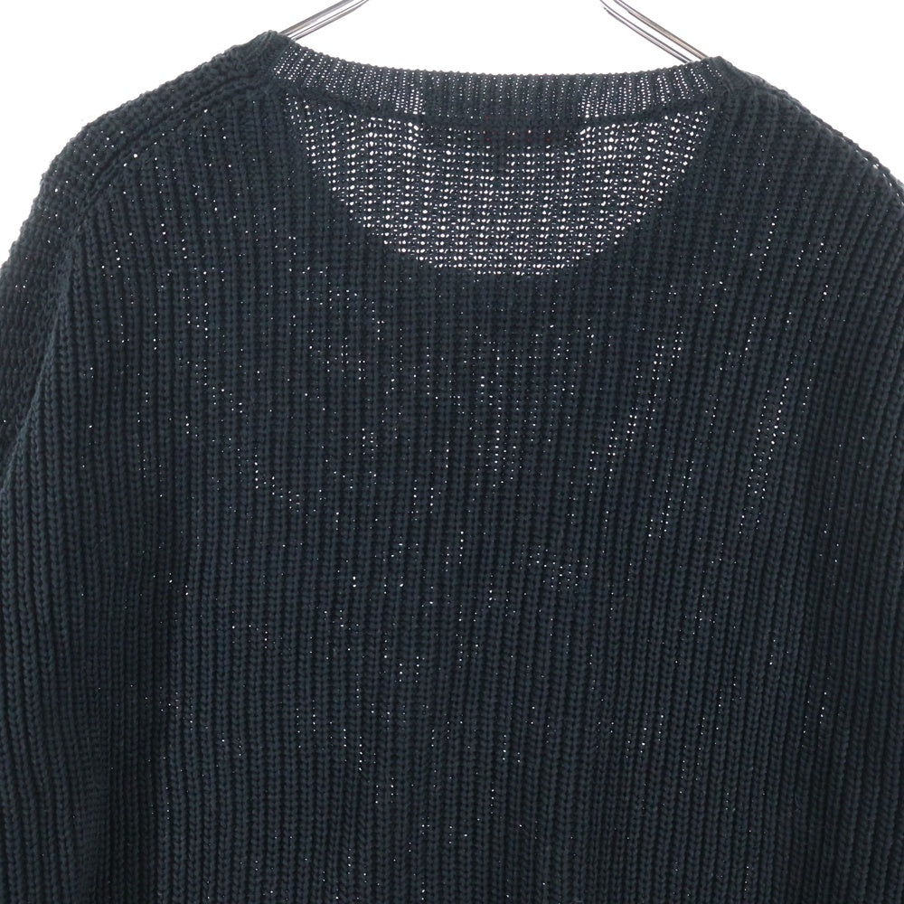 SUPREME(シュプリーム) 18AW ×COMME des GARCONS SHIRT コムデギャルソンシャツ ロゴプリント ローゲージ ニット セーター ブラック