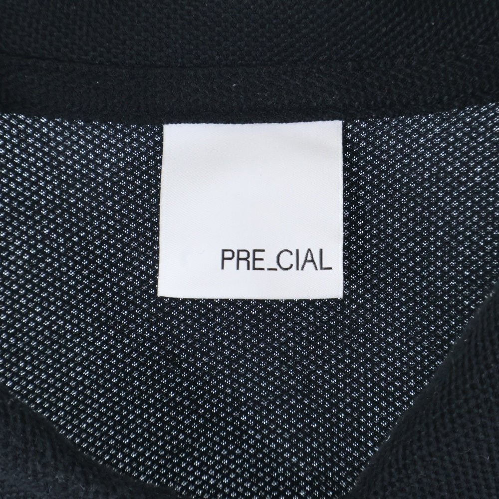 PRE_CIAL(プレシャル) ドライピケジャージー 半袖ポロシャツ ブラック PRE24-70015