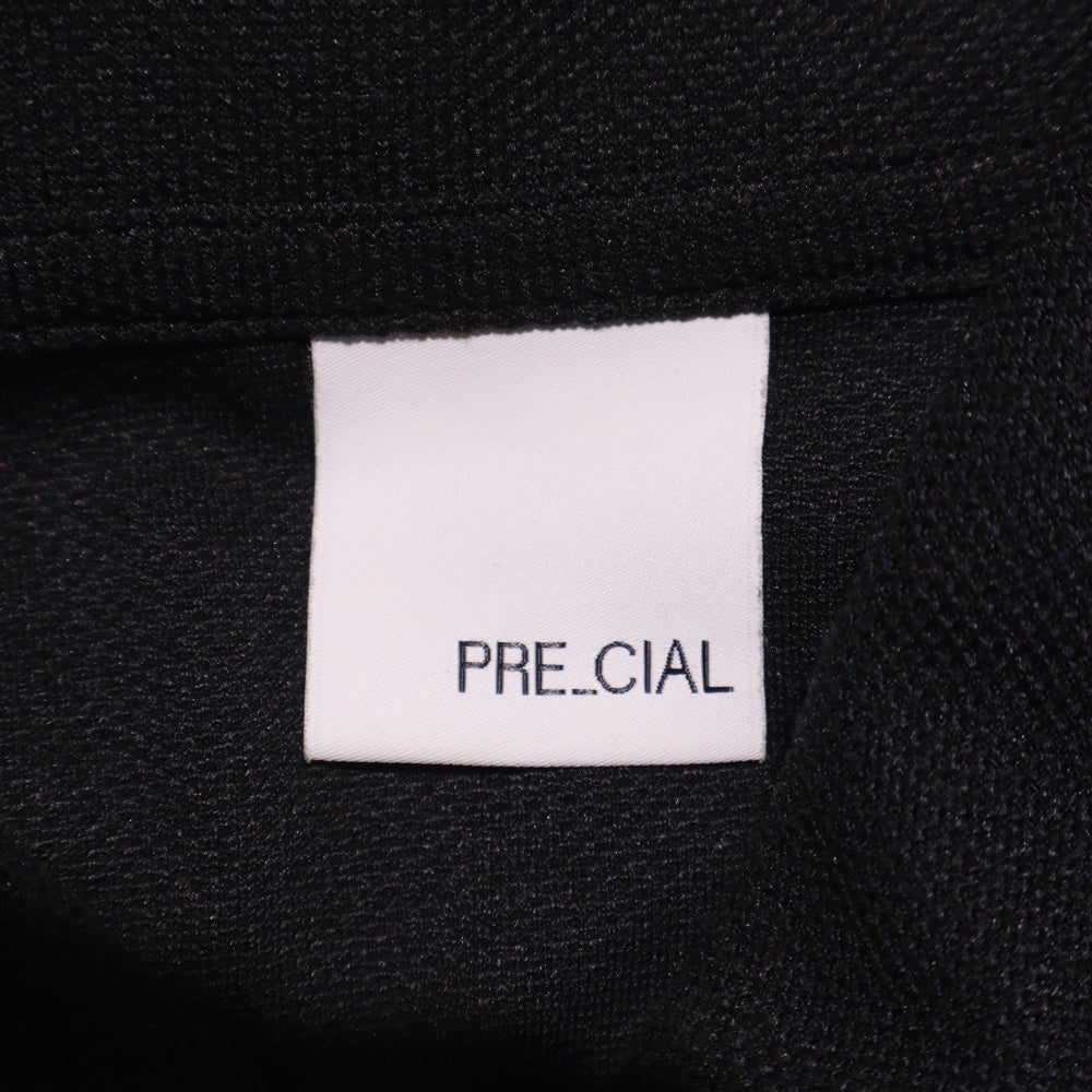 PRE_CIAL(プレシャル) ドライピケジャージー 半袖ポロシャツ ブラック PRE24-70015