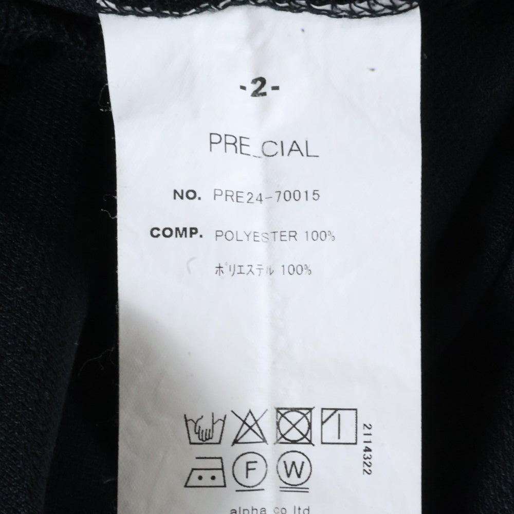 PRE_CIAL(プレシャル) ドライピケジャージー 半袖ポロシャツ ブラック PRE24-70015