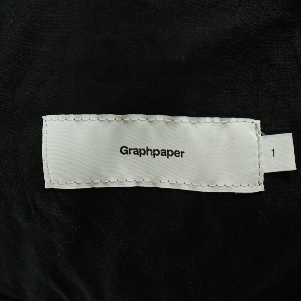 Graphpaper(グラフペーパー) 25SS Garment Dyed Typewriter Parachute Pants ガーメント コットンタイプラーイター パラシュートパンツ ブラック GM251-40090B